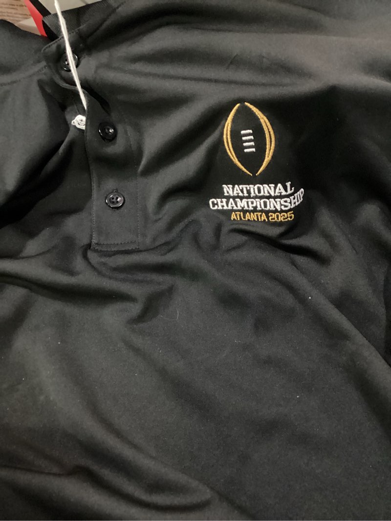 Condition photo showing Good Condition for Vantage Apparel Men's 2025 College Football Playoff CFP Polo Black X-Large