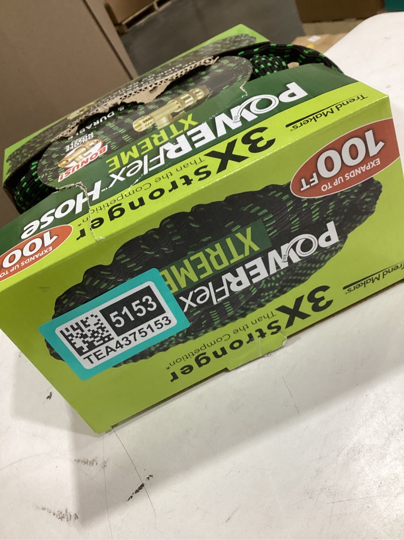 flex-able hose xtreme 1-in x 100-ft kink free woven green hose