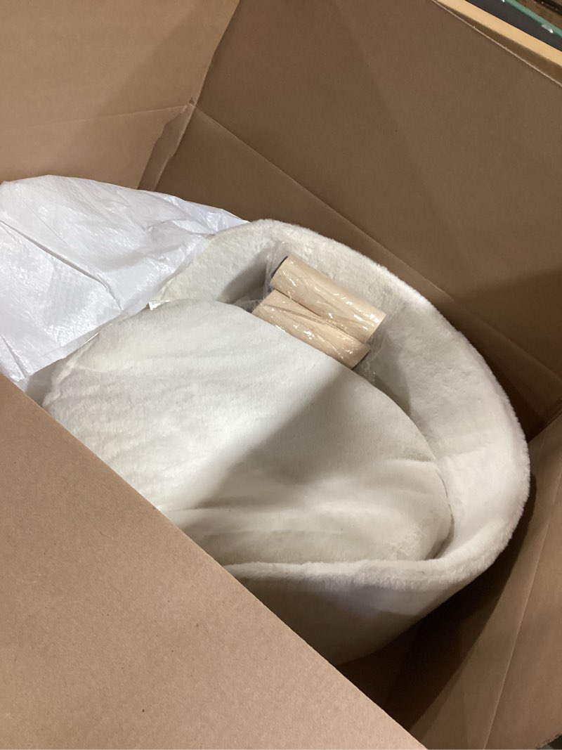 Condition photo showing Good Condition for BingoPaw Elevated Pet Bed,Nordic Dog Stool with Cozy Pad Waterproof,Pets Chair with Sturdy Wood Legs for Small Doggy Round - 19.7"(dia)x13"