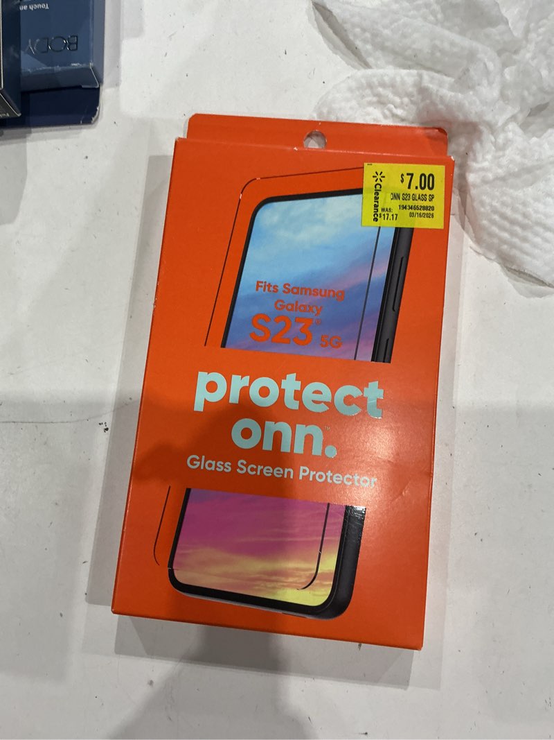 Condition photo showing New/Like New for onn. glass screen protector for samsung galaxy s23 5g