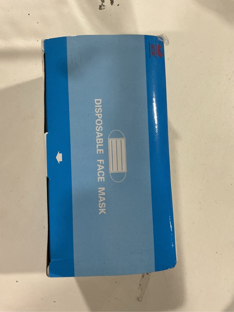 3-Ply_Non-Woven_Mouth_Cover Disposable_Face_Masks with Elastic Ear Loop Blue 50pcs