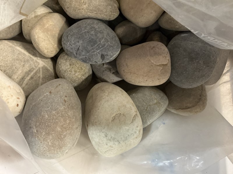 Condition photo showing Good Condition for MSI Decorative Polished Mixed Pebbles, 1.2 inch - 2 inch, 40 lb. Bag Mixed 1.2 inch - 2 inch / BAG BAG
