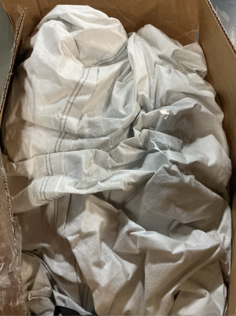 Condition photo showing As Is for truck cover waterproof all weather, 6 layers pickup cover fit for ford f150, chevrolet silverado, gmc sierra, ram 1500, tundra (t3 fit truck length up to 240 inch), silver silver t3 fit truck length up to 240 inch