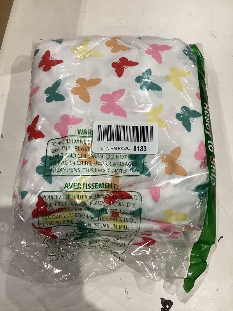 Condition photo showing Good Condition for Amazon Basics Kid's Soft Easy-Wash Microfiber 3-Piece Sheet Set, Twin, Multi-Color Butterflies, Butterfly Friends, Printed Butterflies Twin