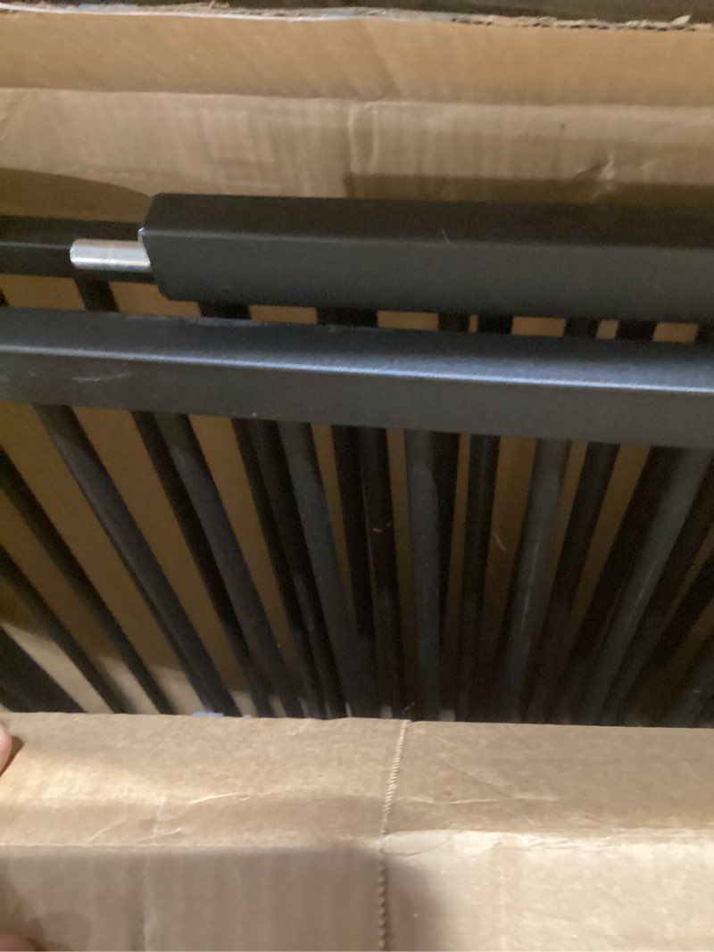 Condition photo showing New/Like New for Fairy Baby 40.5" Extra Tall Baby Gate for Stairs, 65.8"-72.2" Extra Wide Long Dog Pet Gate Indoor for House, Safety Child Toddler Gate, Metal Auto Close Doggie Puppy Gates Barrier for Doorway, Black