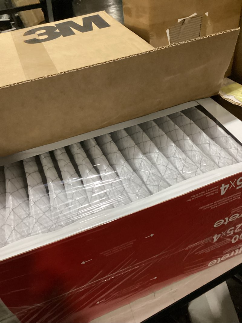 Condition photo showing As Is for filtrete 20x25x4 air filter merv 11, mpr 1000 micro allergen defense 2-pack, fits honeywell & aprilaire, ac furnace hvac filters for home, pleated electrostatic (actual size 19.88 x 24.63 x 4.31 in)