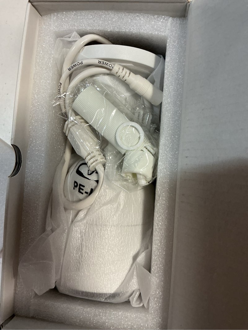 Condition photo showing New/Like New for LongPlus 12MP UHD Poe Wired Security Camera Outdoor for Security Cameras System, Cameras for Outdoor Home Security Spot Lights Color Night Vision, Strobe Light Alarm & Sound CP12B1 White ( 12MP Bullet POE Camera )