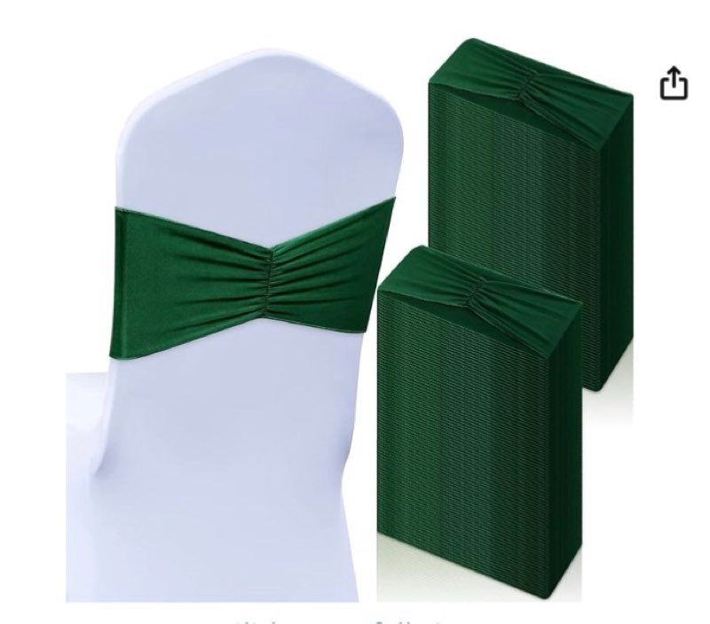 moukeren 50 pcs spandex chair sashes bows stretch chair bands slider sashes elastic ties ribbon cove