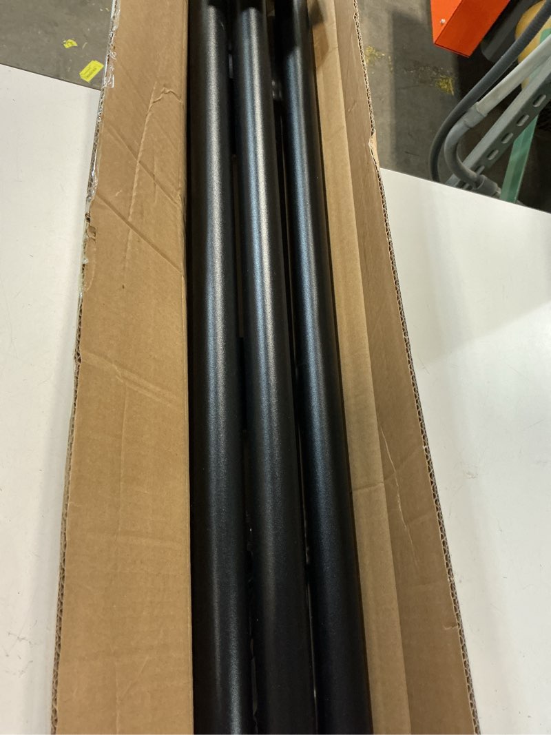Condition photo showing Good Condition for tension curtain rod 39-137in (3.3-11ft), heavy duty outdoor tension rod for patio window, one-click telescopic rod, adjustable shower curtain rod no drilling for bathroom renter friendly, black 39-137 " black
