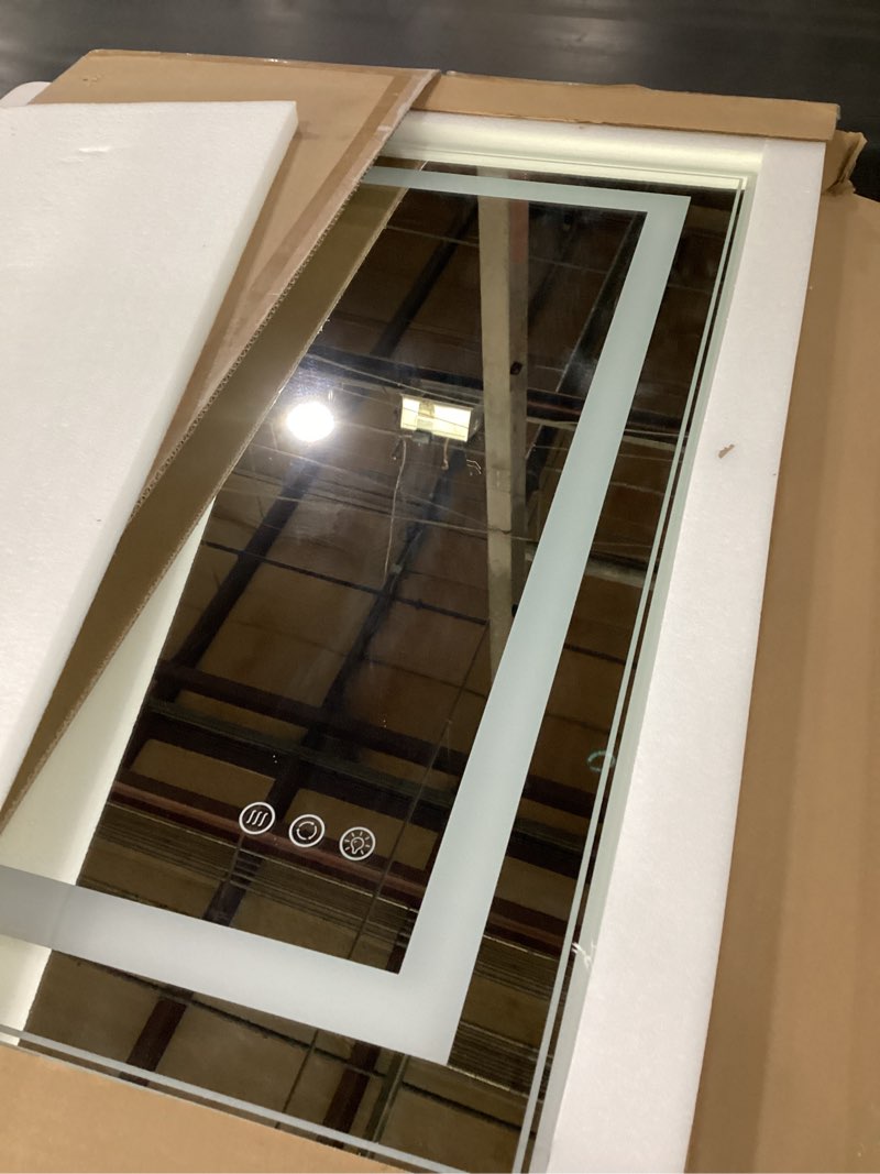 Condition photo showing New/Like New for 32" X 24" LED Bathroom Mirror, Frontlit and Backlit LED Mirror for Bathroom, Anti-Fog LED Vanity Mirror, 2700K-6000K, Dimmable Lighted Vanity Mirror with Lights for Wall, Memory Function