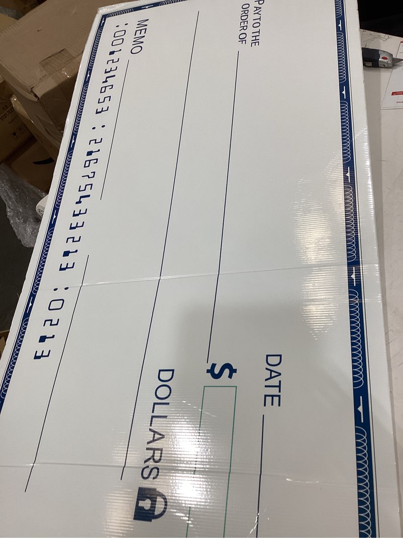 reusable giant check