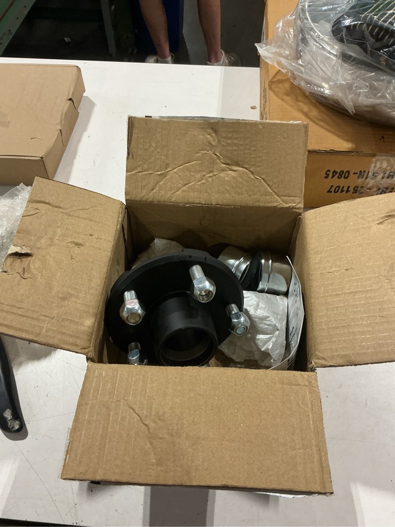 Condition photo showing Good Condition for 1 sets trailer hub kit 5 bolt 4.5, trailer axle kit for 2000 lb 5 lug trailer hub fits 1" and 1-1/16" spindle with extra dust cap and rubber plug