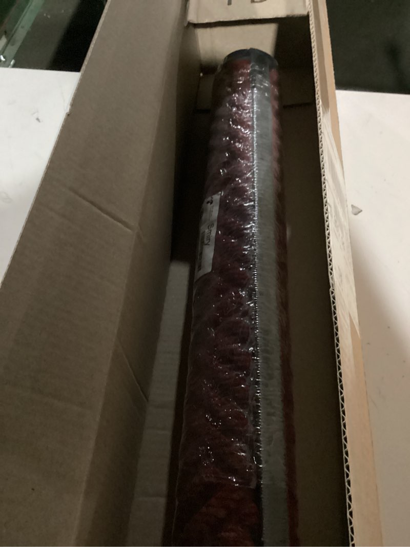 Condition photo showing New/Like New for Smiry Front Door Mat Outside Entrance, Heavy Duty Outdoor Indoor Mat, Natural Rubber Doormat, Non Slip, Trap Dirt and Moisture, Easy Clean, Low Profile Patio Porch Entryway Mat, 35x23, Wine Red Wine Red Rectangular 35" x 23"