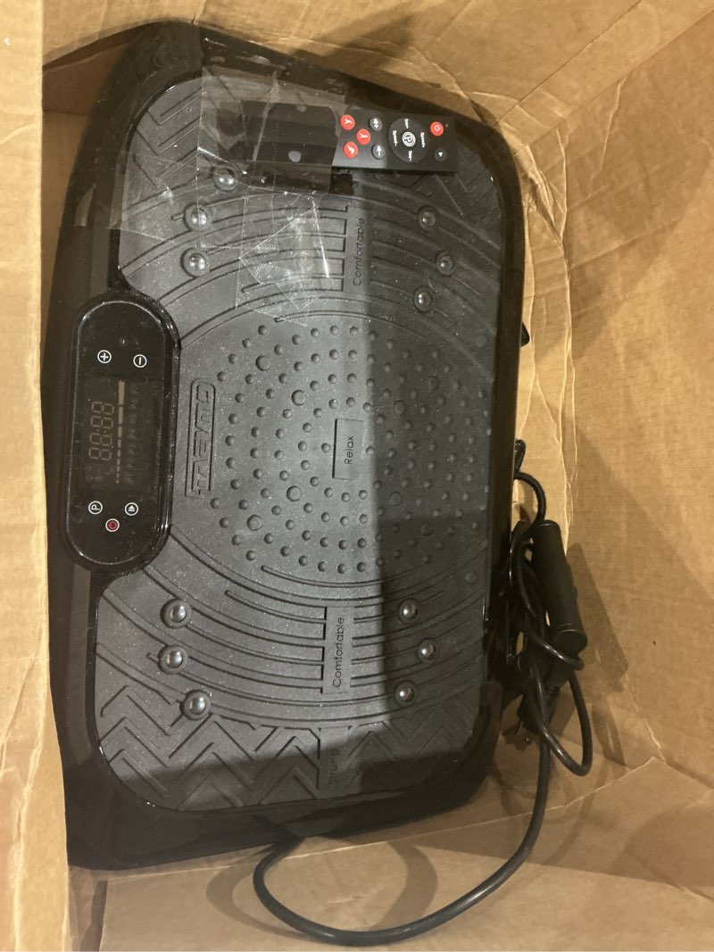 Condition photo showing As Is for taevno vibration plate exercise machine 