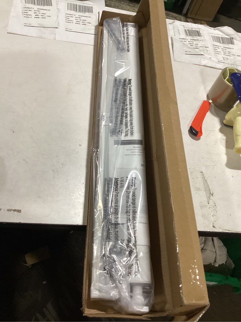 Condition photo showing New/Like New for LazBlinds No Tools No Drill Cordless Cellular Shades, Blackout Light Blocking Honeycomb Shades for Home, Thermal Insulation Blinds for Windows, 30" W x 64" H, White Blackout-white 30" W x 64" H