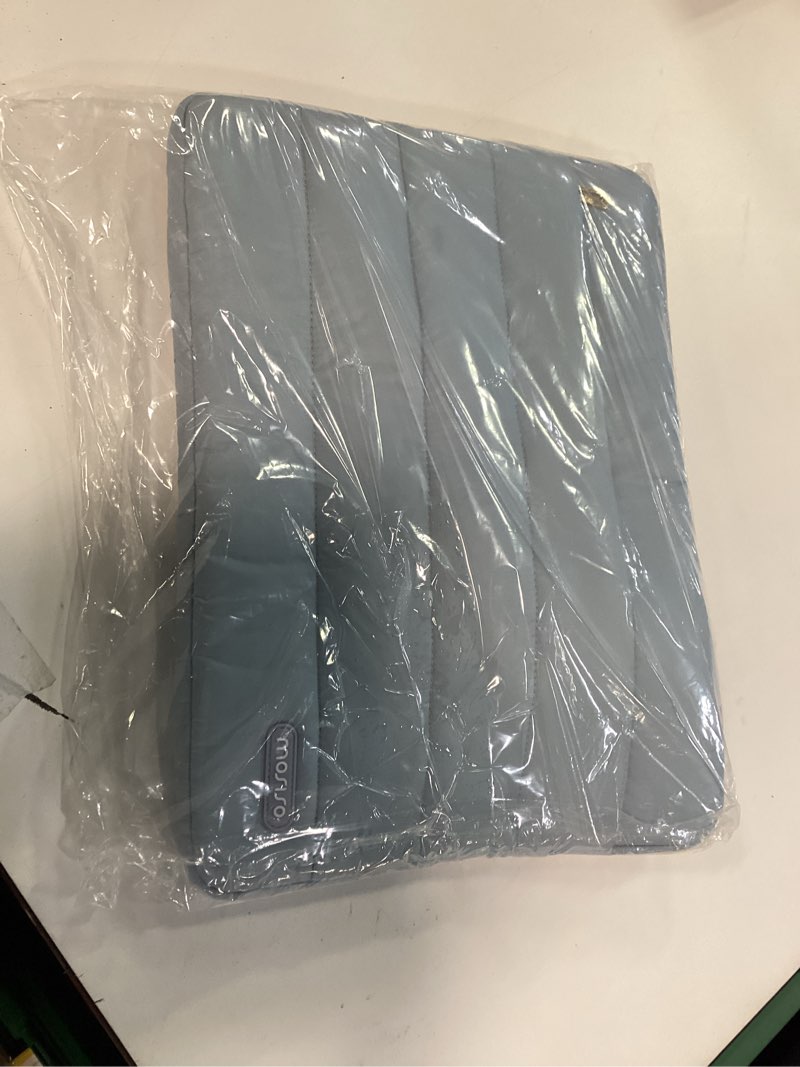 Condition photo showing As Is for MOSISO Laptop Case 13.3 inch, 13-13.3 inch Laptop Sleeve Compatible with MacBook Air/Pro 13/Pro 14 M5 M4 M3 M2 M1, HP Dell ASUS Lenovo,Polyester Vertical Computer Sleeve Bag with Pocket, Air Blue 13.3 inch Air Blue