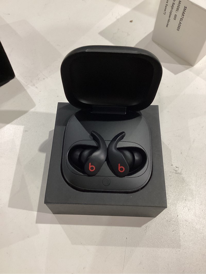 Condition photo showing Good Condition for Beats Fit Pro (1st Gen) - True Wireless Noise Cancelling Earbuds - Active Noise Cancelling - Sweat Resistant Earphones, Compatible with Apple & Android, Class 1 Bluetooth®- Beats Black Beats Black Fit Pro Without AppleCare+