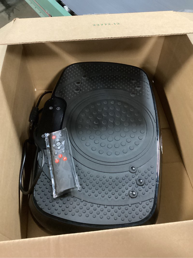 Condition photo showing Good Condition for Vibration Plate Exercise Machine: TISSCARE Mini Vibrating Plates for Lymphatic Drainage and Weight Loss, 400Lbs Capacity Full Body Power Shake Workout Platform for Home Cardio Fitness