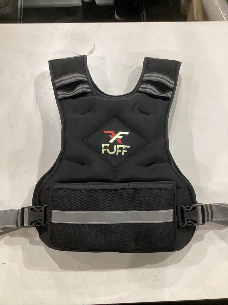 Condition photo showing Good Condition for fuff weighted vest woman, 4-10/11-20/20-32 lb adjustable weight vest for women men, female strength training body vest for walking exercise running workout black 11-20 lb