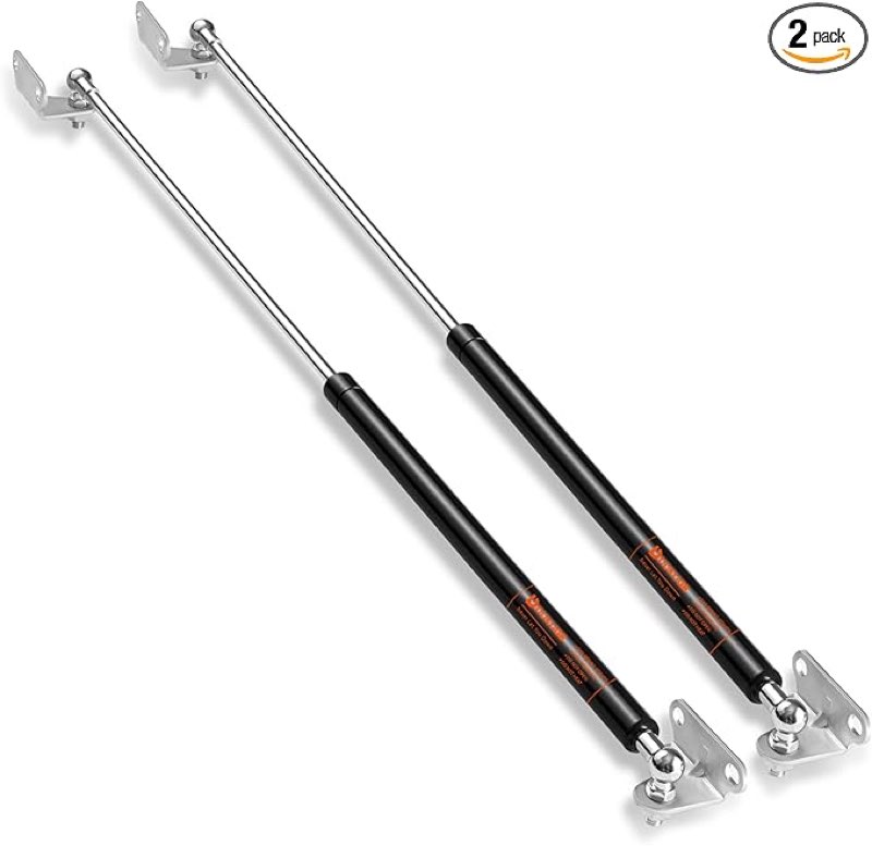 heavy duty gas struts 30 inch 150lbs with mounting brackets for rv bed, universal gas shocks spring lift strut kit 30in for basement storage door mattress heavy lid and diy project, set of 2