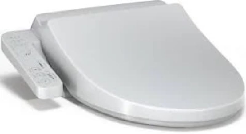 Clirass Electric Smart Bidet Toilet Seat, Warm Water and Adjustable Pressure, Elongated Heated Toile