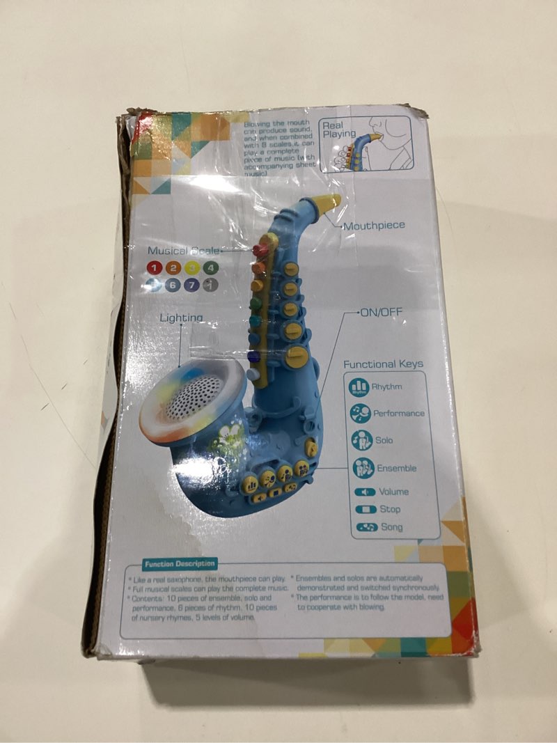 Condition photo showing New/Like New for IIROMECI Toy Saxophone with Light & Sound, Toy Harmonica for Kids, Early Educational Toy Musical Ins