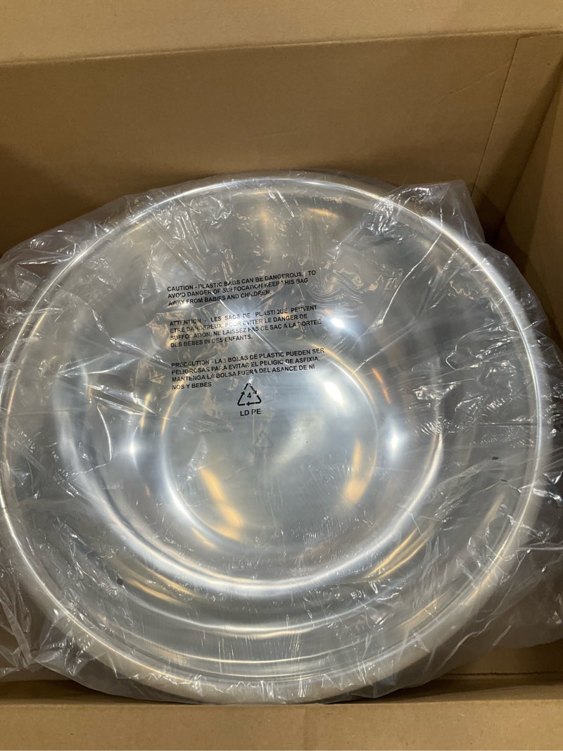 Condition photo showing New/Like New for Winco 16 Quart Heavy-Duty Stainless Steel Mixing Bowl 16 Quart Economy