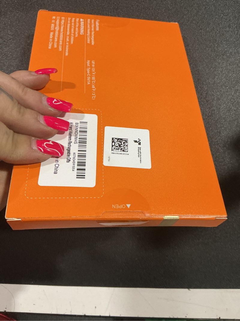 Condition photo showing New/Like New for Hotdot Hand Warmers Rechargeable, Heat Levels (104–131°F), Real-Time Temp & Battery Display, Electric Hand Warmers, Fast Heating, Fits in Gloves/Pocket, Gifts for Women & Men AI-Gray 2Pack