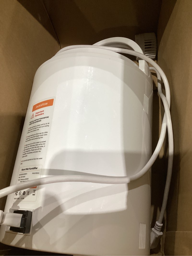 Condition photo showing Good Condition for 3L Stainless Steel Humidifier for Bedroom, Warm Mist Humidifiers Easy Clean, Steam Humidifier for Living Room, Whisper-Quiet and Filterless, with Sleep Mode and Timer, Auto-off Setting