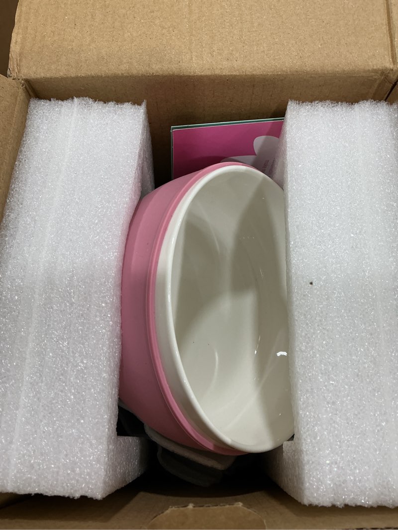 Condition photo showing Good Condition for elk and friends kids porcelain bowls with silicone suction sleeves | suitable for babies/toddlers | microwave & dishwasher safe | stay put dinnerware | snack dishes | 4 pack lilac/misty blue/sage/blush suction sleeve