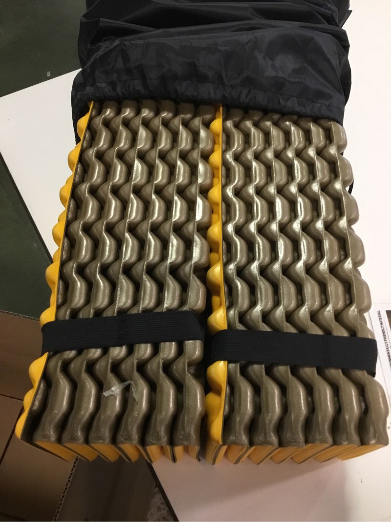 Condition photo showing As Is for Foam Camping Pads for Hiking, Ultralight Closed Cell Mattress, Waterproof Soft Mat for Adults, Wide Picnic Yoga Mats, Folding Sleeping Pad for Outdoor Backpacking Yellow-2Pack