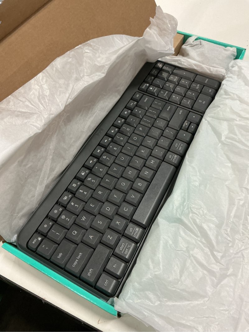 Condition photo showing Good Condition for logitech mk250 bluetooth wireless mouse and keyboard combo: fast & easy connectivity, compact wireless keyboard, ambidextrous mouse, durable build - windows/macos - graphite graphite combo