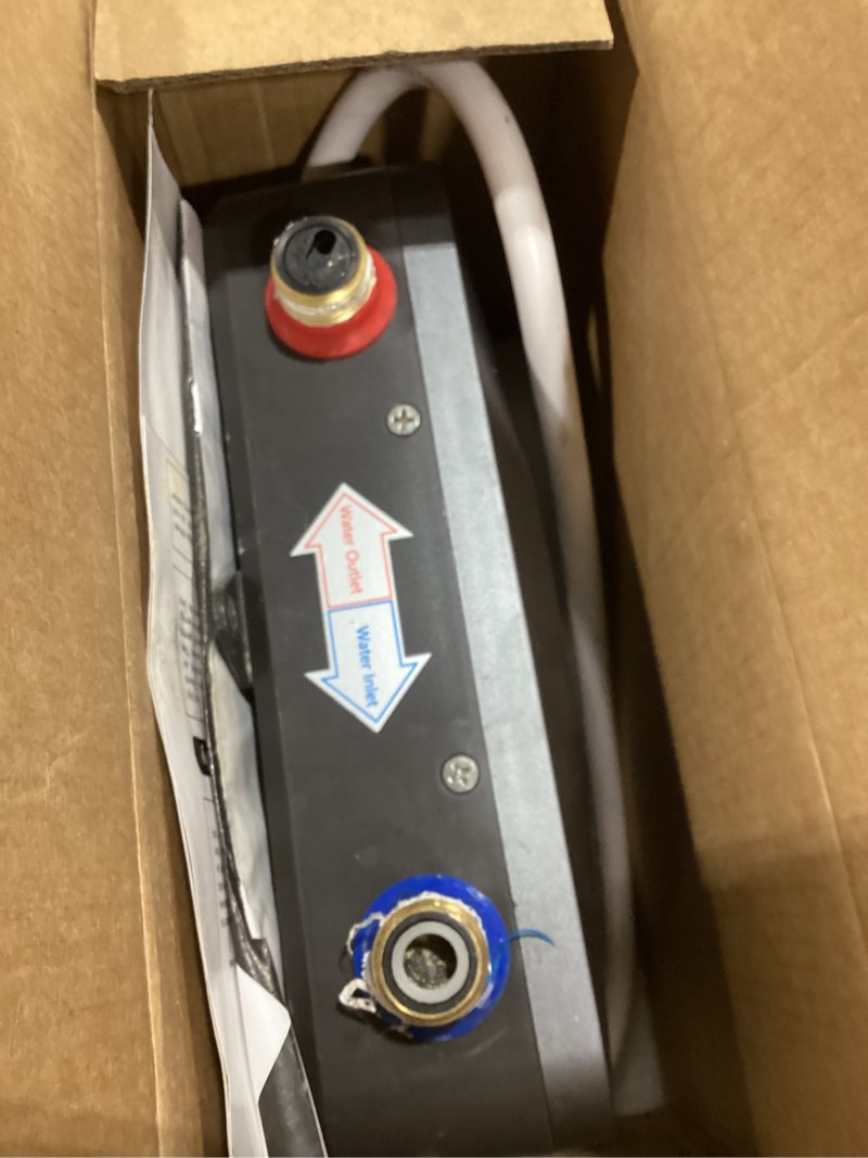 Condition photo showing As Is for APUS Tankless Water Heater Electric 240V, 4500W Instant On Demand Hot Water Heaters, Under Sink Point of Use Water Heater, LED Digital Display, Ultra Compact for Kitchen, Bathroom, Laundry