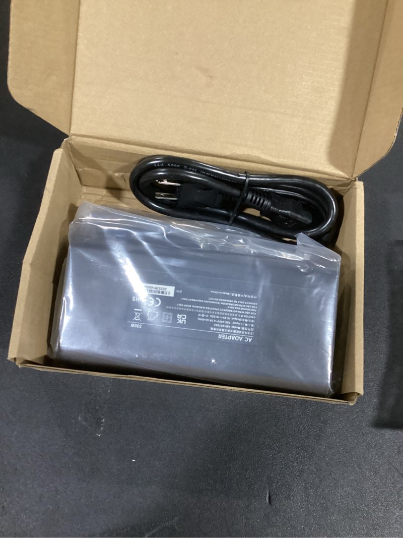 Condition photo showing New/Like New for New Slim 330W 19.5V 16.92A Laptop Charger for DELL Alienware M16 M17 M18 M18X X16 X17 X51 R1 R2 HA330PM201 DA330PM201 LA330PM201 08K4F9 P124F001 P120F001 P51E001 Gaming AC Power Supply Adapter Cord