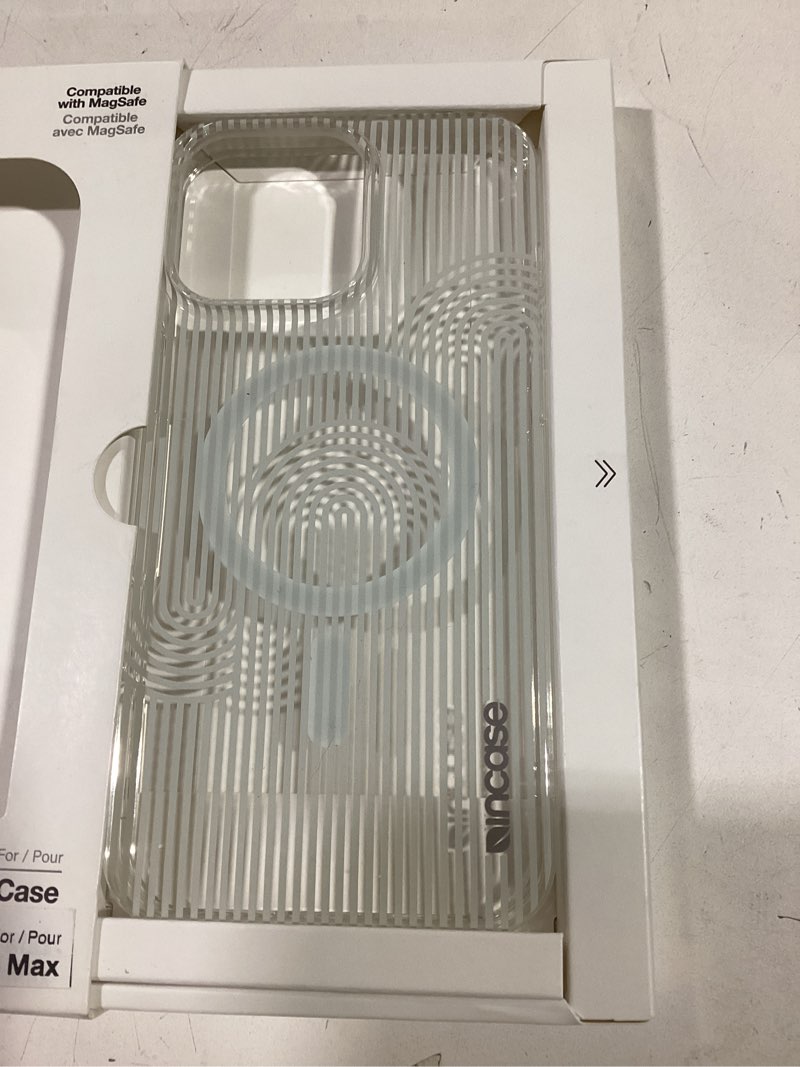 Condition photo showing Good Condition for Incase Level Case for iPhone Slim MagSafe Compatible Apple iPhone Case 10 Ft Drop Protection, Protective Cover with Lanyard Loop, Sleek and Minimal Design (Lines Vertical Gray, iPhone 16 Pro Max) iPhone 16 Pro Max Lines Vertical Gray