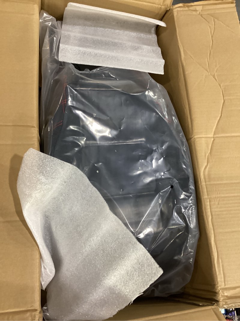 Condition photo showing Good Condition for one-piece seat driver & passenger seat 2-up fit for 2008-2025 2026 harley touring road king flhr road glide fltr street glide flhx electra glide ultra limited flht, red stitching 2008+ red double-line stitching