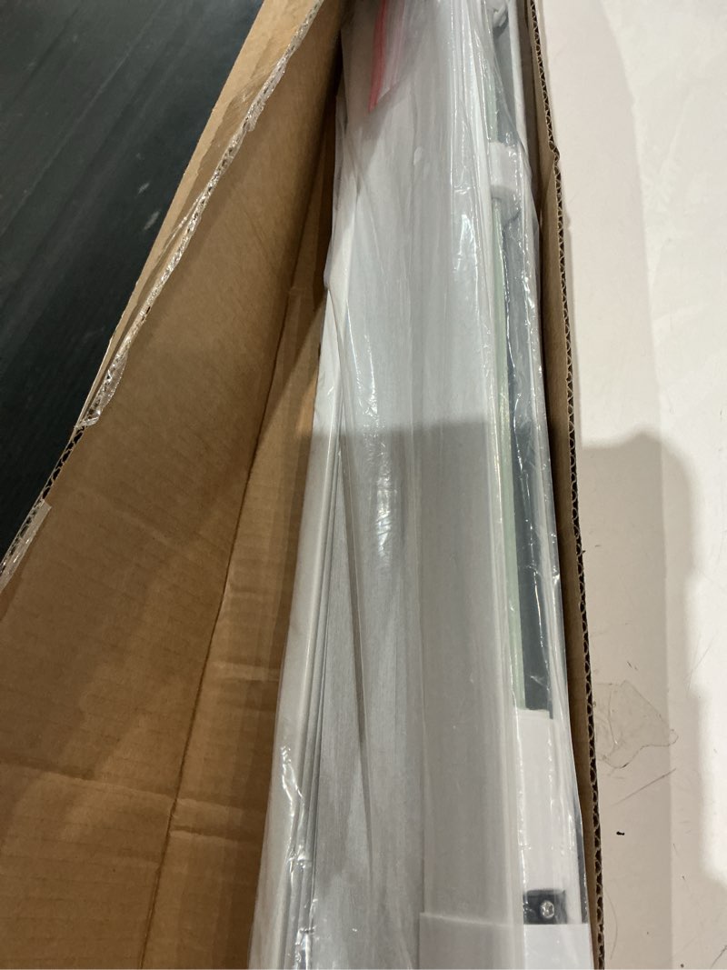 Condition photo showing Good Condition for lazblinds no tools no drill cordless cellular shades, blackout light blocking honeycomb shades for home, thermal insulation blinds for windows, 27" w x 64" h, white blackout-white 27" w x 64" h