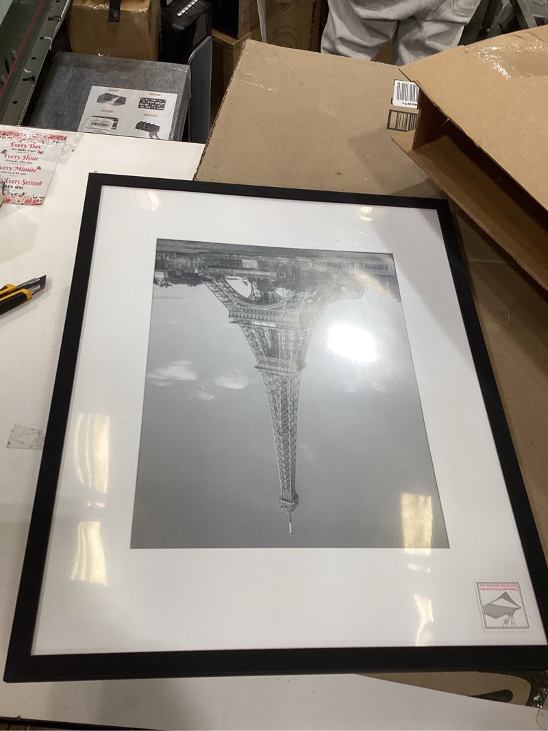 Condition photo showing Good Condition for upsimples 20x24 Picture Frame, Display Pictures 16x20 with Mat or 20 x 24 Without, Wall Hanging Poster Frames, Black, 1 Pack Black 20x24