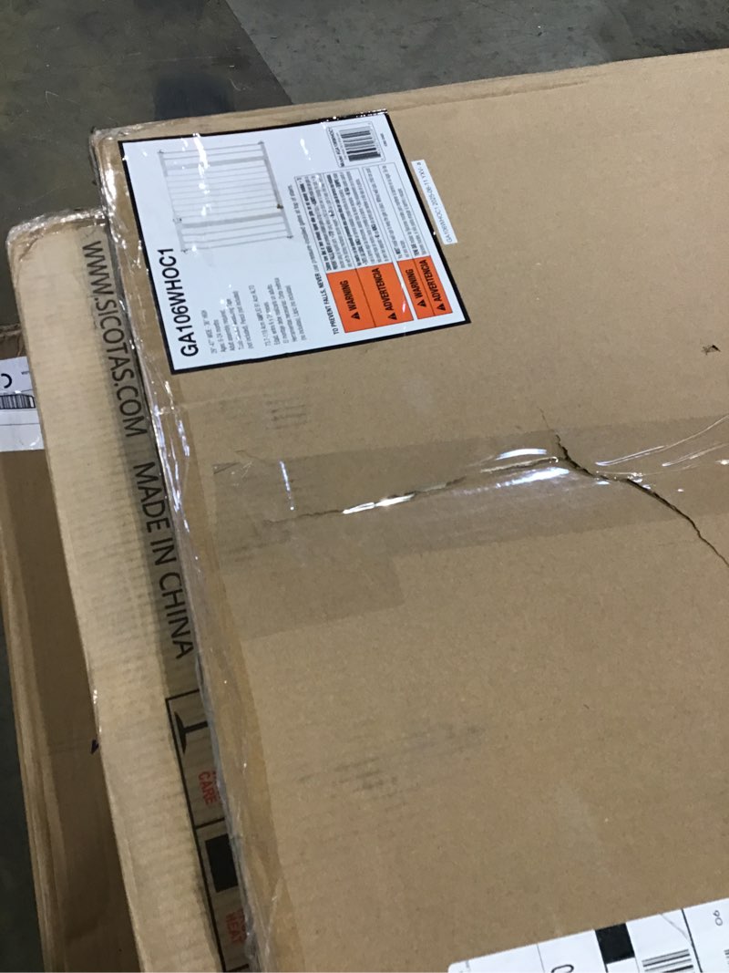 Condition photo showing New/Like New for Safety 1st Extra Wide Baby Gate with Door: Premium Child Safety, Extra Tall Gate for Doorways, Dog Gates, Easy Installation, 36" Tall & Wide, Fits 29"-47" 1-Pack 29" to 47" Wide x 36" Tall White