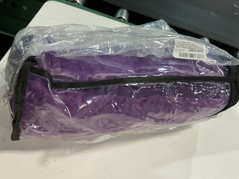 Condition photo showing As Is for yescool purple weighted blanket 5 pounds, blanket gifts for girls, small weighted throw blankets washable heavy blankets, winter weighted comforter for 40-70lbs, 36 * 48in 36*48-5lbs purple