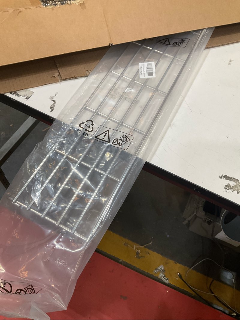 Condition photo showing Good Condition for 66045 warming rack for weber genesis ii 400 series, genesis gs4 ii se/s/e-410, ii s/e-435 series gas grills, stainless steel grill rack for weber genesis 2 grill parts replacement, 32.7'' 32 3/4"l x 6"w
