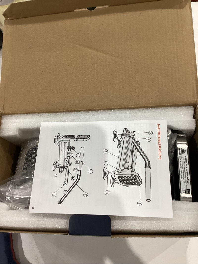 Condition photo showing Good Condition for 3pcs french fry cutter, ruooson professional potato cutter slicer with 1/2 in & 3/8 in & 1/4 in stainless steel blades, great for whole potatoes carrots cucumbers. 1/2 in & 3/8 in & 1/4 in blade