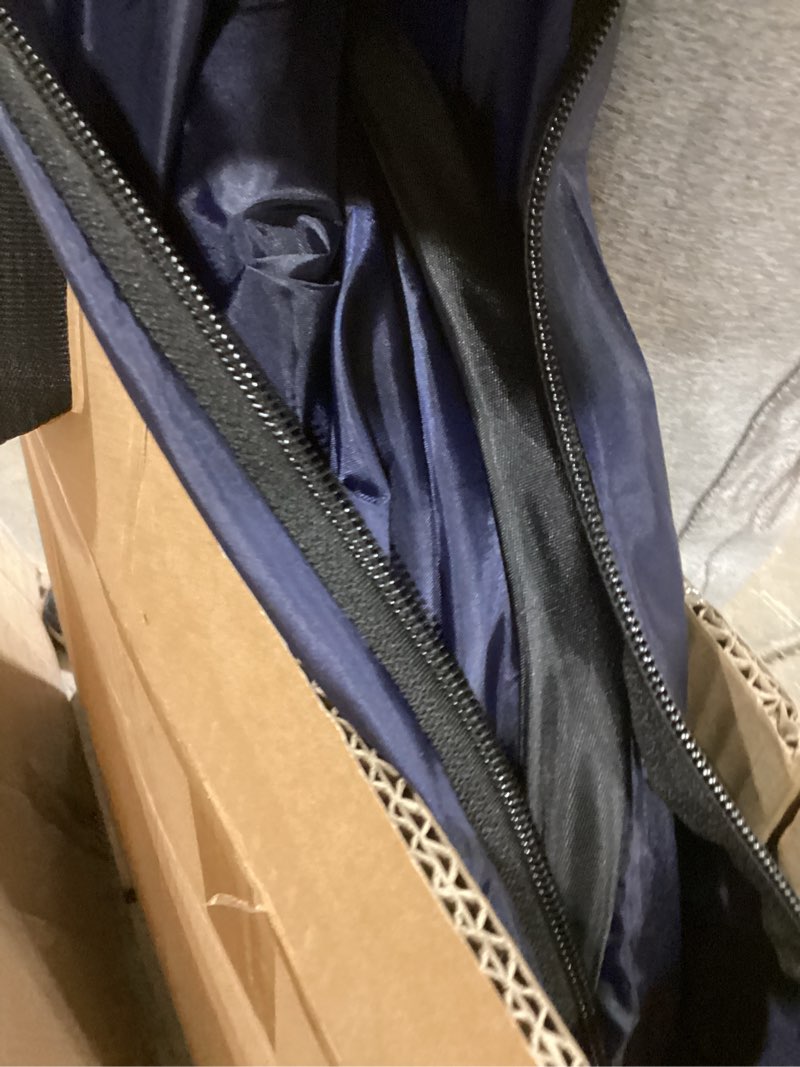 Condition photo showing Good Condition for Sports Tent: Flycoop Portable Weather Pop Up Pod 1 Person to Provide Shelter from Wind Rain and Cold Weather Shelter for Outdoor Activities, Sports Events, Camping and Hiking Blue 38.2*38.2*63 inch