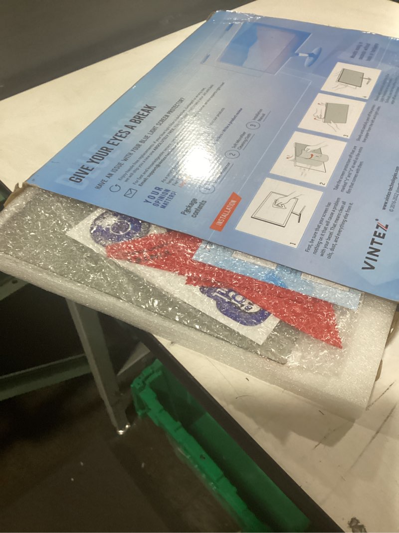 Condition photo showing Good Condition for VINTEZ Blue Light Screen Protector for 19, 19.5 Inch Computer Monitor and Laptop – Anti-UV Blue Light Blocking Film for Desktop PC, Eye Protection Filter, 17.3" x 11.4", 1 Pack 1 Pack 19"-19.5'' DIAGONAL (16:9/16:10)