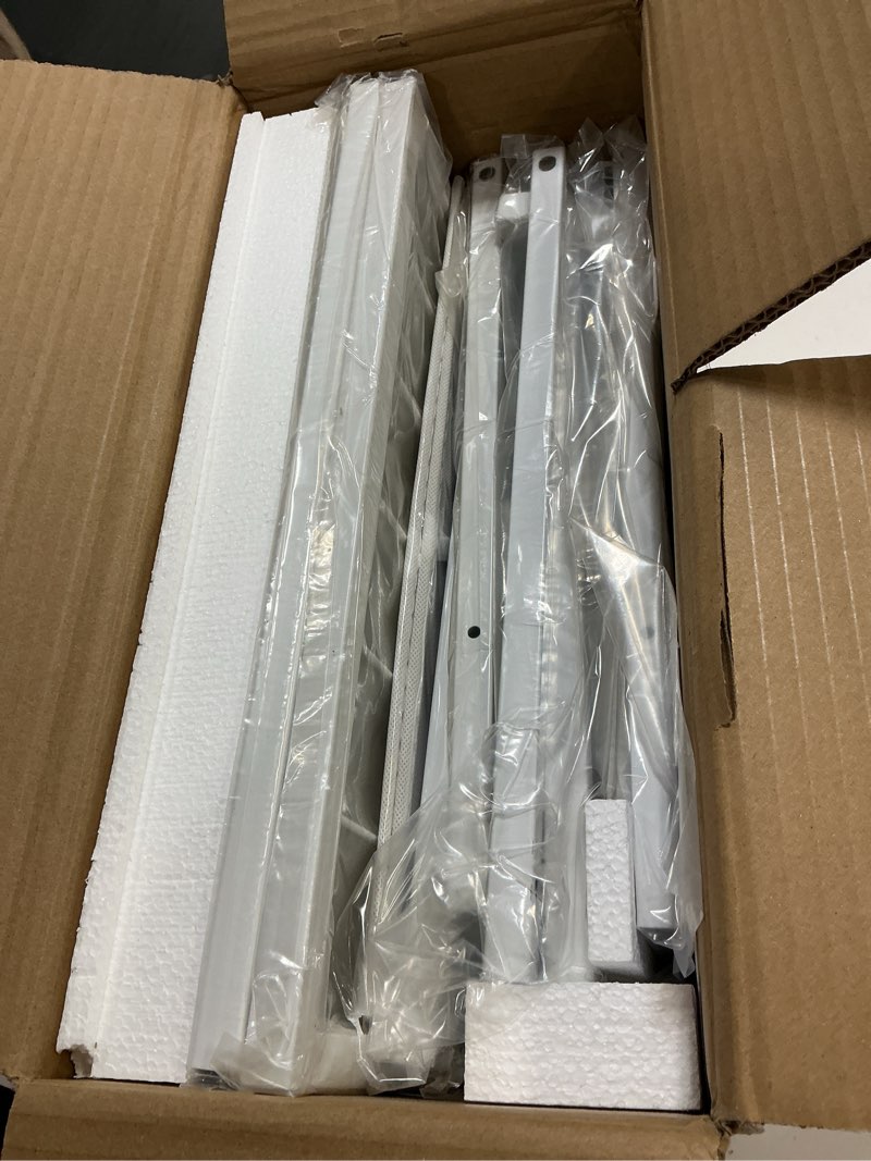 Condition photo showing New/Like New for Organizer and Storage Stand Compatible with Cricut Machines,Rolling Storage Cart/Shelf with 24 Vinyl Roll Holders?2 Fabric Drawer,Accessories Holder,Tool Hook for Craft Room Home (white)