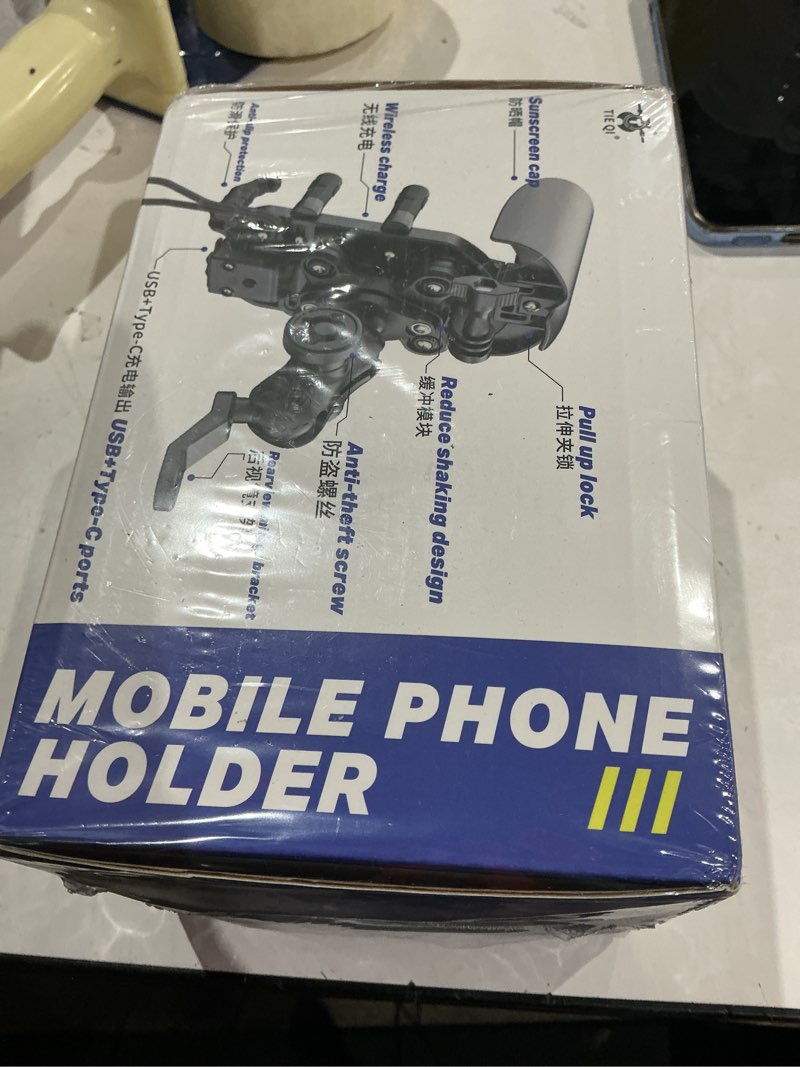 Condition photo showing Good Condition for motorcycle phone mount holder - sun proof&rain proof&vibration proof&anti theft phone metal stand is suitable for installing 4.7-7 inch phones on motorcycles bike scooters and atv stands