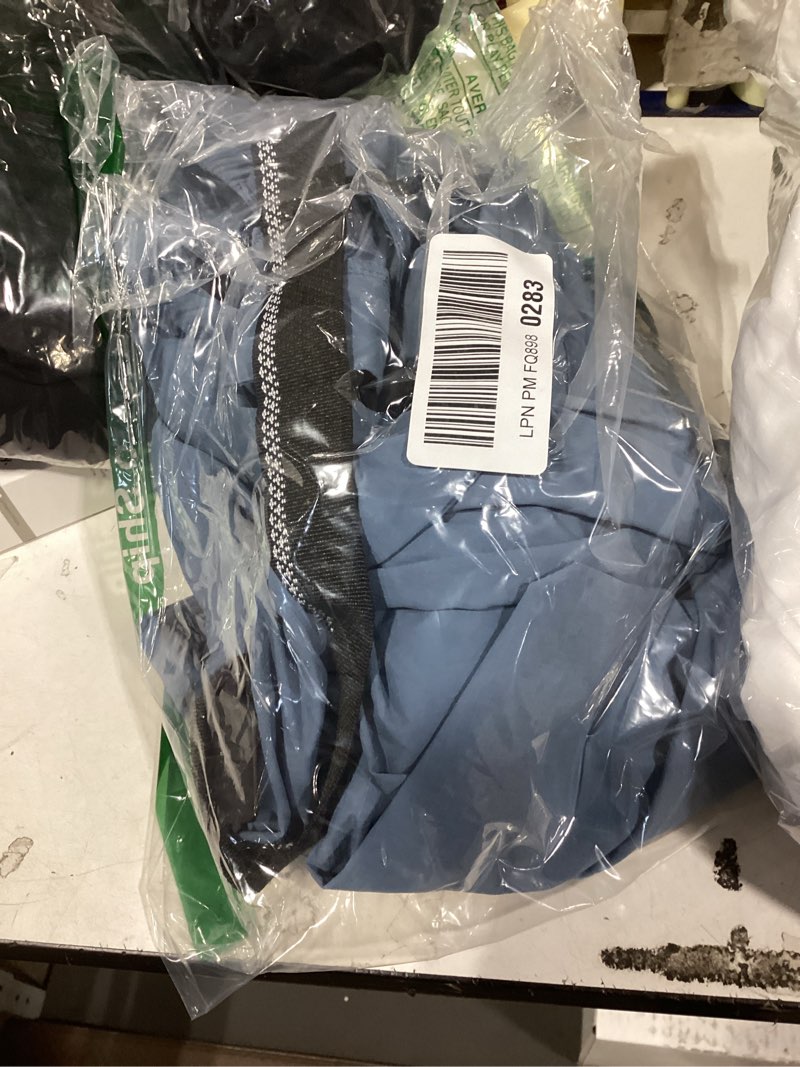 Condition photo showing New/Like New for tbmpoy men's lightweight hiking pants with belt 5 zip pockets waterproof quick-dry travel fishing work outdoor pants 30 inch x-large a4-thin stone blue