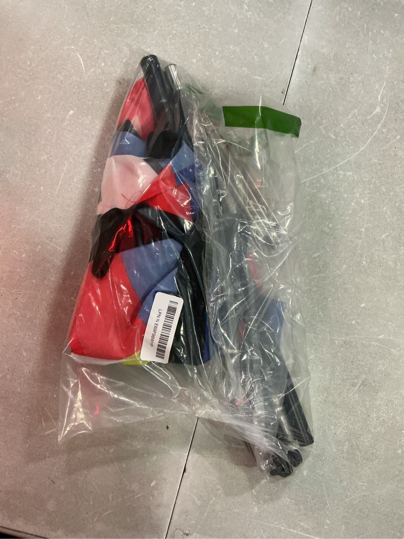 Condition photo showing As Is for buryeah 2 sets grand opening feather flag with pole kit and ground stake 8ft advertising sign banner swooper flag with ground stake and portable bag for business outside event