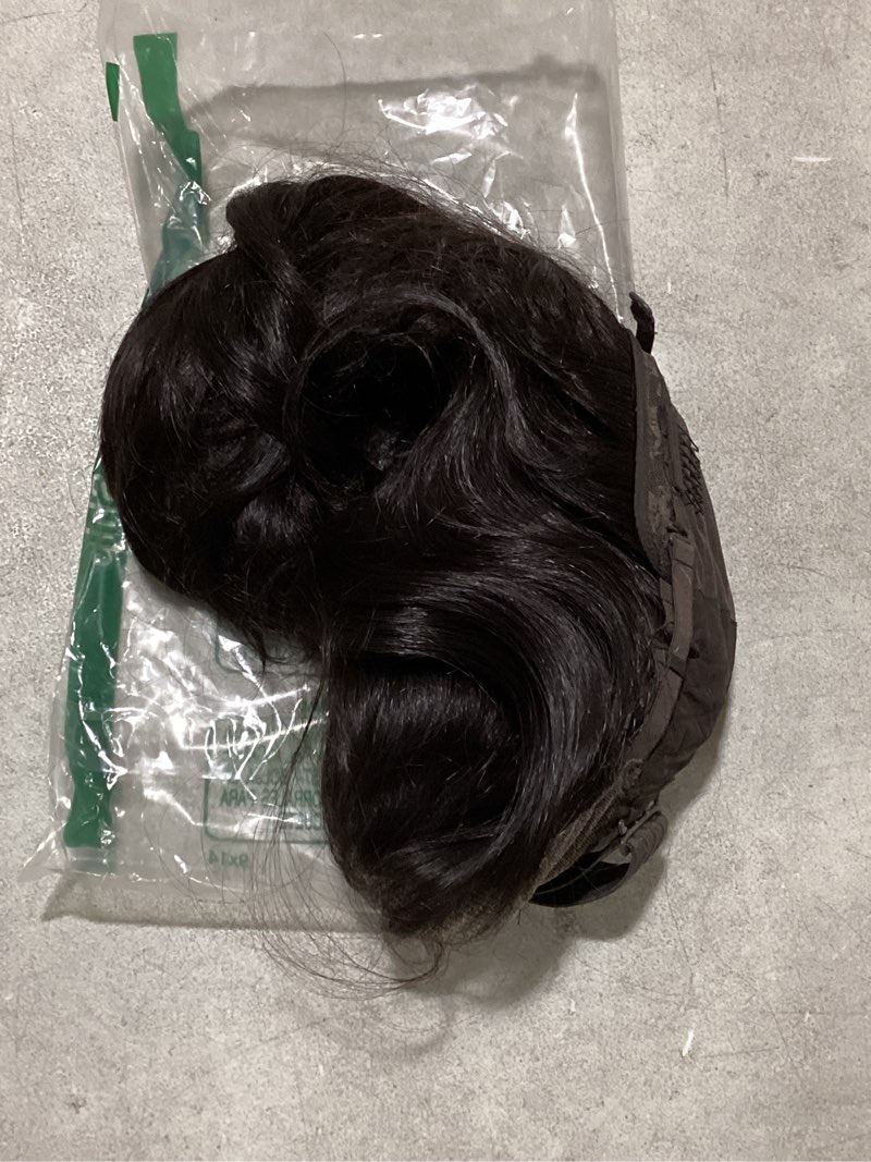 Condition photo showing As Is for chocolate brown lace front wig 13x4 hd glueless brown wigs pre plucked for beginners synthetic lace front wig for women long layered wave wig 26inch dark brown