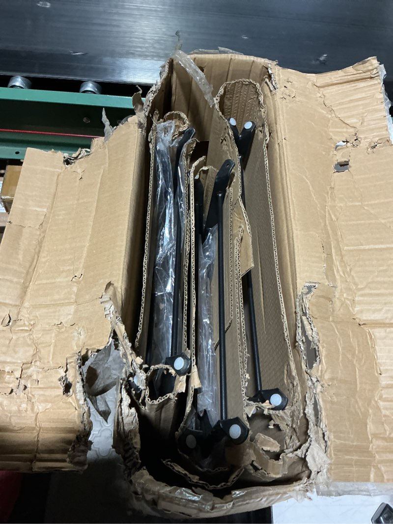 Condition photo showing Good Condition for indoor/outdoor 3-piece foldable bistro set, folding outdoor patio furniture sets, 2 chairs and 1 table, weather-resistant outdoor/indoor conversation set for patio, yellow, black, us001